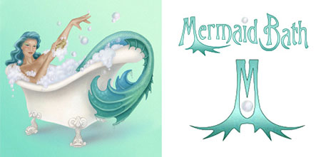 Mermaid Bath - Mermaid Sign