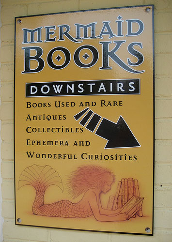 Mermaid Books Sign - Mermaid Sign