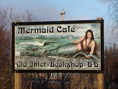 Mermaid Cafe Bookshop - Mermaid Sign