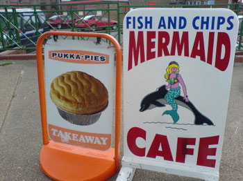 Mermaid Cafe In Europe - Mermaid Sign