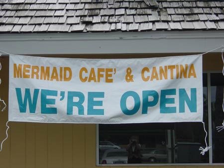 Mermaid Cafe and Cantina - Mermaid Sign