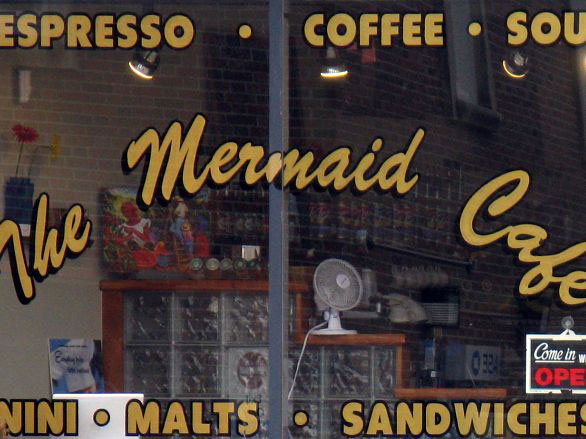 Mermaid Coffee Cafe - Mermaid Sign