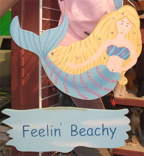 Mermaid Feeling Beachy - Mermaid Sign
