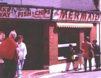 Mermaid Fish and Chips - Mermaid Sign