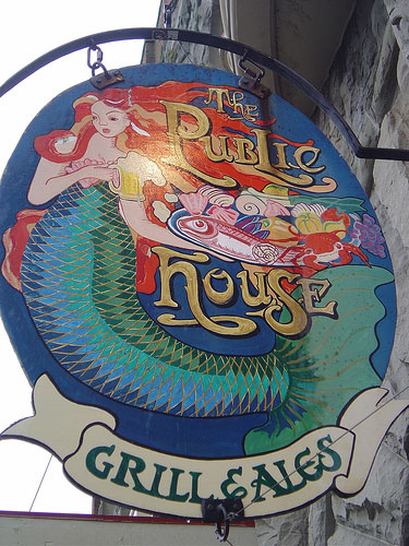 Mermaid Grill and Ales - Mermaid Sign