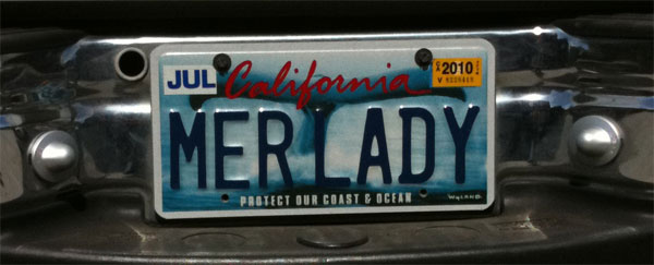 Mermaid License Plate - Mermaid Sign