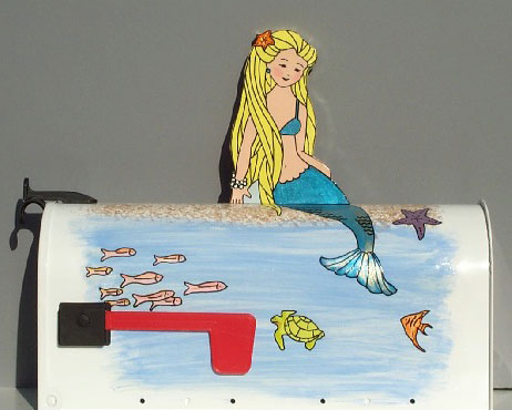 Mermaid Mailbox - Mermaid Sign
