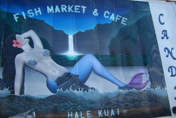 Mermaid Market in Hawaii - Mermaid Sign