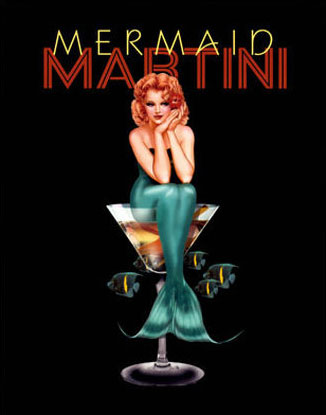 Mermaid Martini - Mermaid Sign