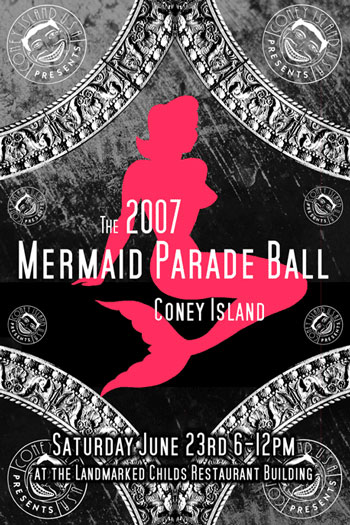 Mermaid Parade Ball - Mermaid Sign