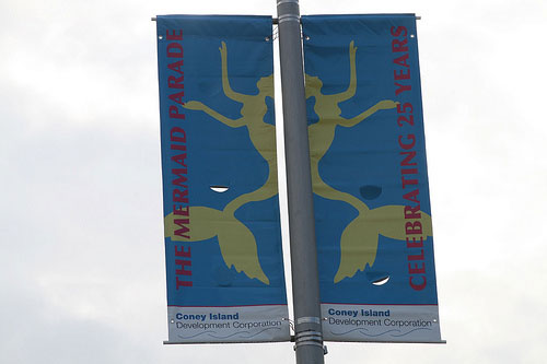 Mermaid Parade Flag - Mermaid Sign