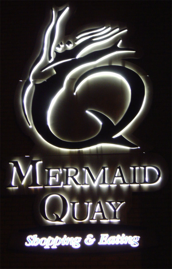 Mermaid Quay Shopping - Mermaid Sign
