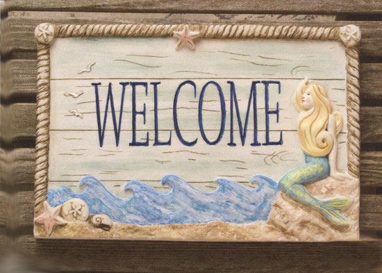 Mermaid Welcome Sign - Mermaid Sign