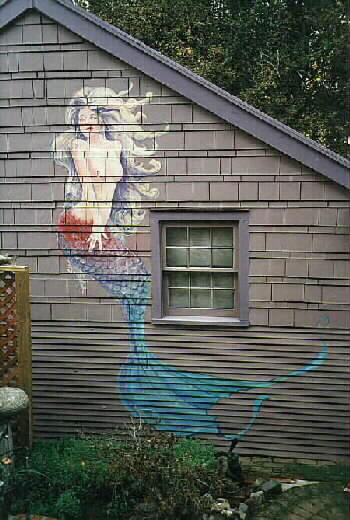 Mermaid on a House - Mermaid Sign