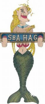 Sea Hag - Mermaid Sign