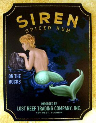 Siren Spiced Rum - Mermaid Sign