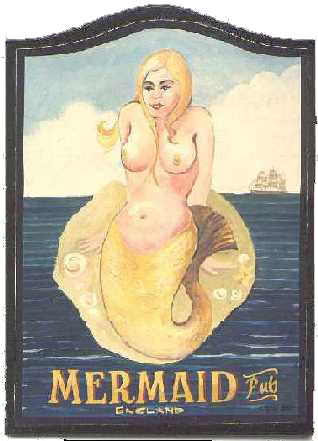 The Mermaid Pub - Mermaid Sign