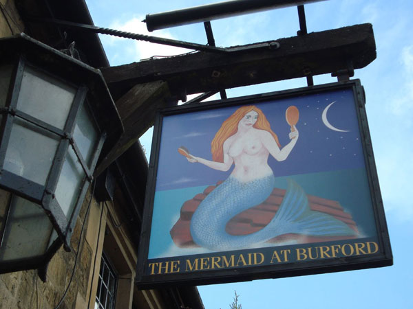 The Mermaid at Burford - Mermaid Sign