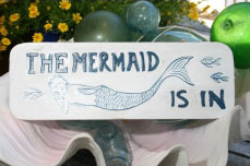 The Mermaid is In - Mermaid Sign