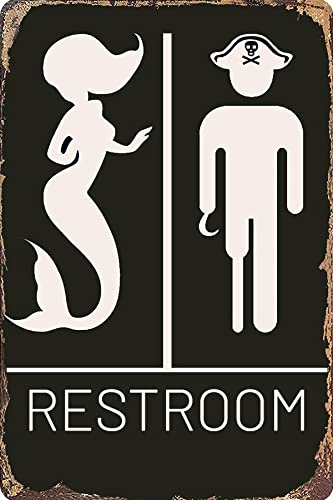 Mermaid Restroom Sign