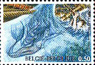 Belgian Mermaid Stamp - Mermaid Stamps