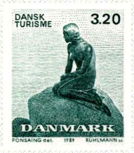 Denmark Mermaid Stamp - Mermaid Stamp