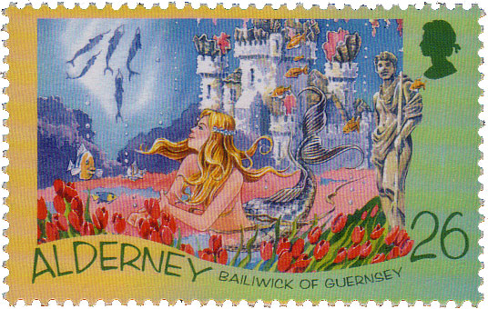 Mermaid Alderney - Mermaid Stamp