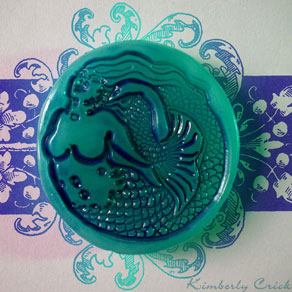 Mermaid Rubber Stamp - Mermaid Stamp