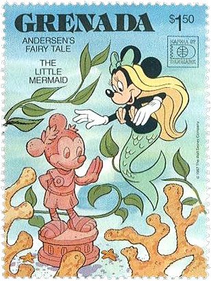 Minnie Mouse Mermaid - Mermaid Stamps