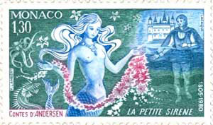 Monaco Mermaid Stamp - Mermaid Stamp