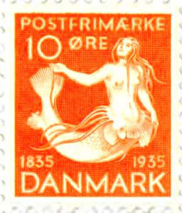 Old Mermaid Stamp - Mermaid Stamp