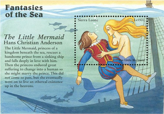 Sierra Leone Mermaid Stamp - Mermaid Stamp