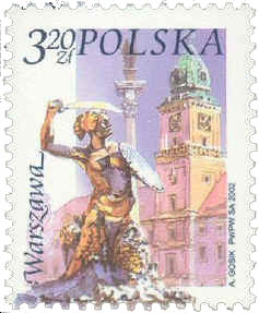 Warsaw Mermaid Stamp - Mermaid Stamp