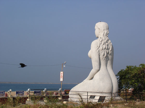 Kollam Beach mermaid - Mermaid Statue