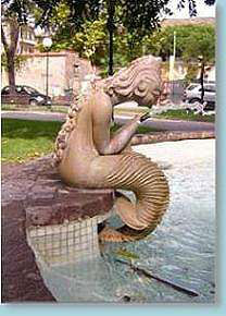 Mermaid Curly Tail - Mermaid Statue