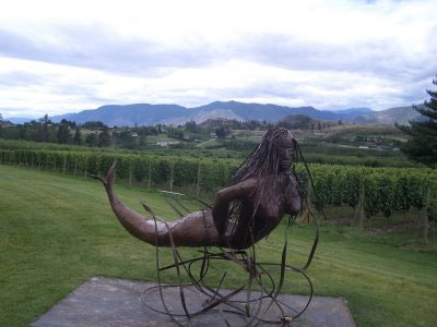 Mermaid at Winery - Mermaid Statue