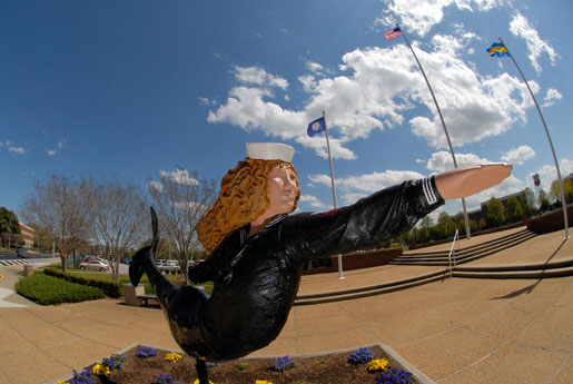 Mermaid in Norfolk Navy - Mermaid Statue