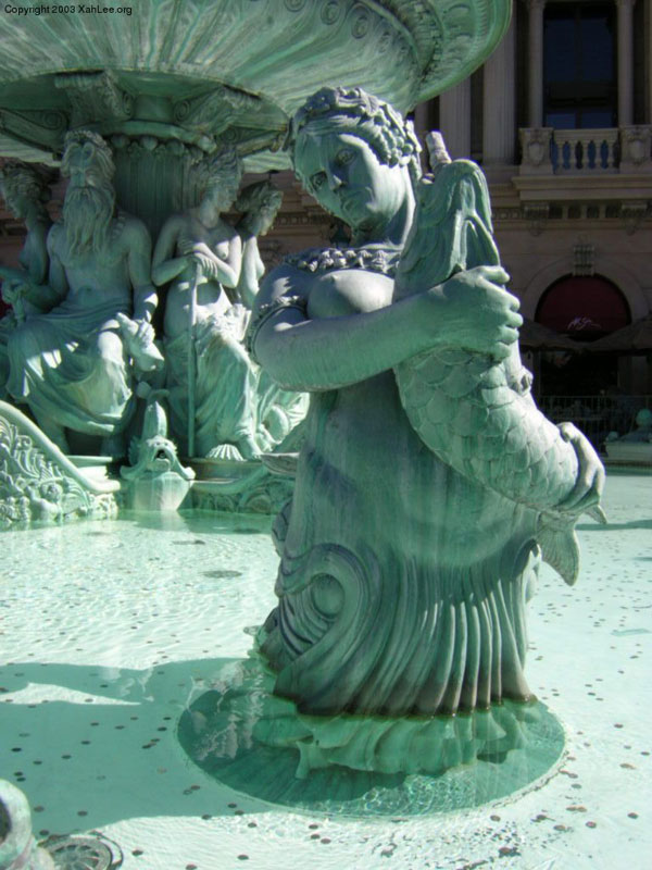 Mermaid in Paris during day