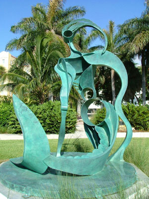 Mermaid outdoor sculpture - Mermaid Cake