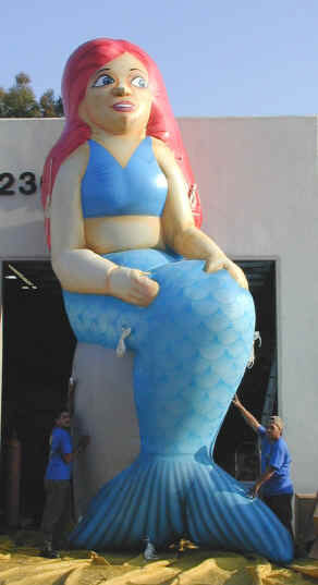 Mermaid parade balloon - Mermaid Statue