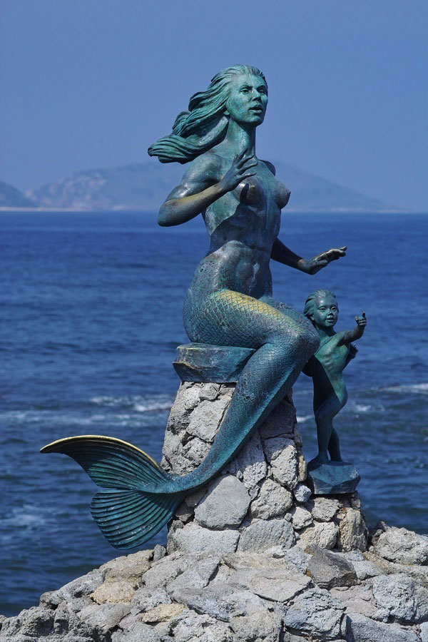 Mermaid statue Mazatlan
