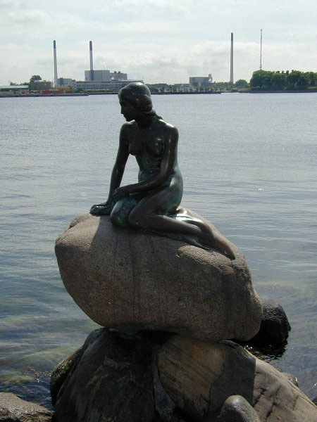 Mermaid statue in Denmark - Mermaid Cake