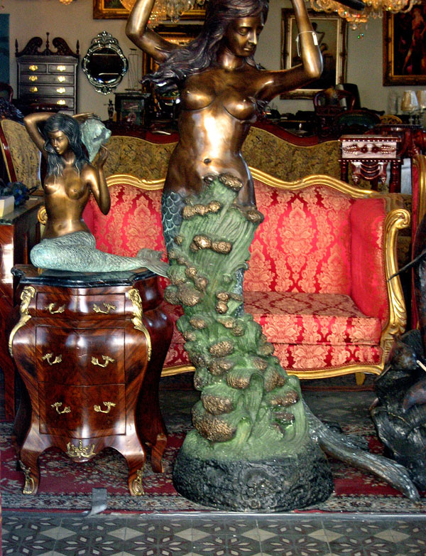 Mermaids in Antique Store - Mermaid Statue