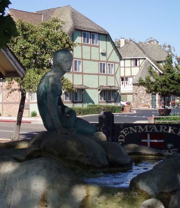 Outside Denmark Hotel - Mermaid Statue