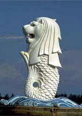 Singapore Merlion - Mermaid Cake