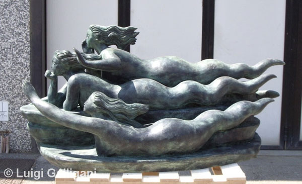 Three mermaids by Luigi - Mermaid Statue