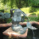 Mermaid bronze fountain