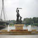 Mermaid statue in Warsaw