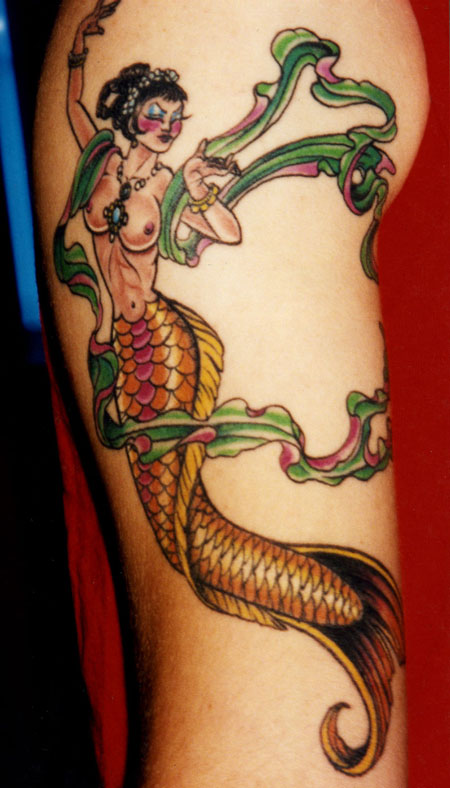Asian Mermaid Tatoo