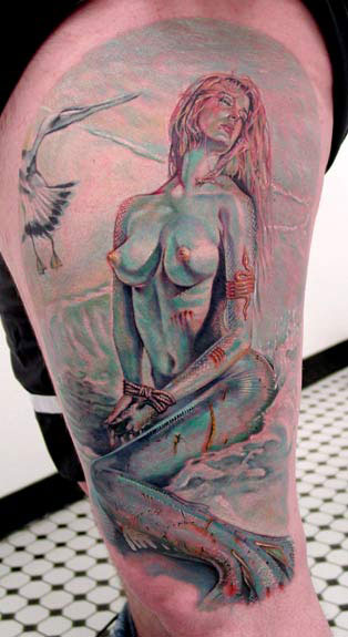Bound Mermaid Tattoo